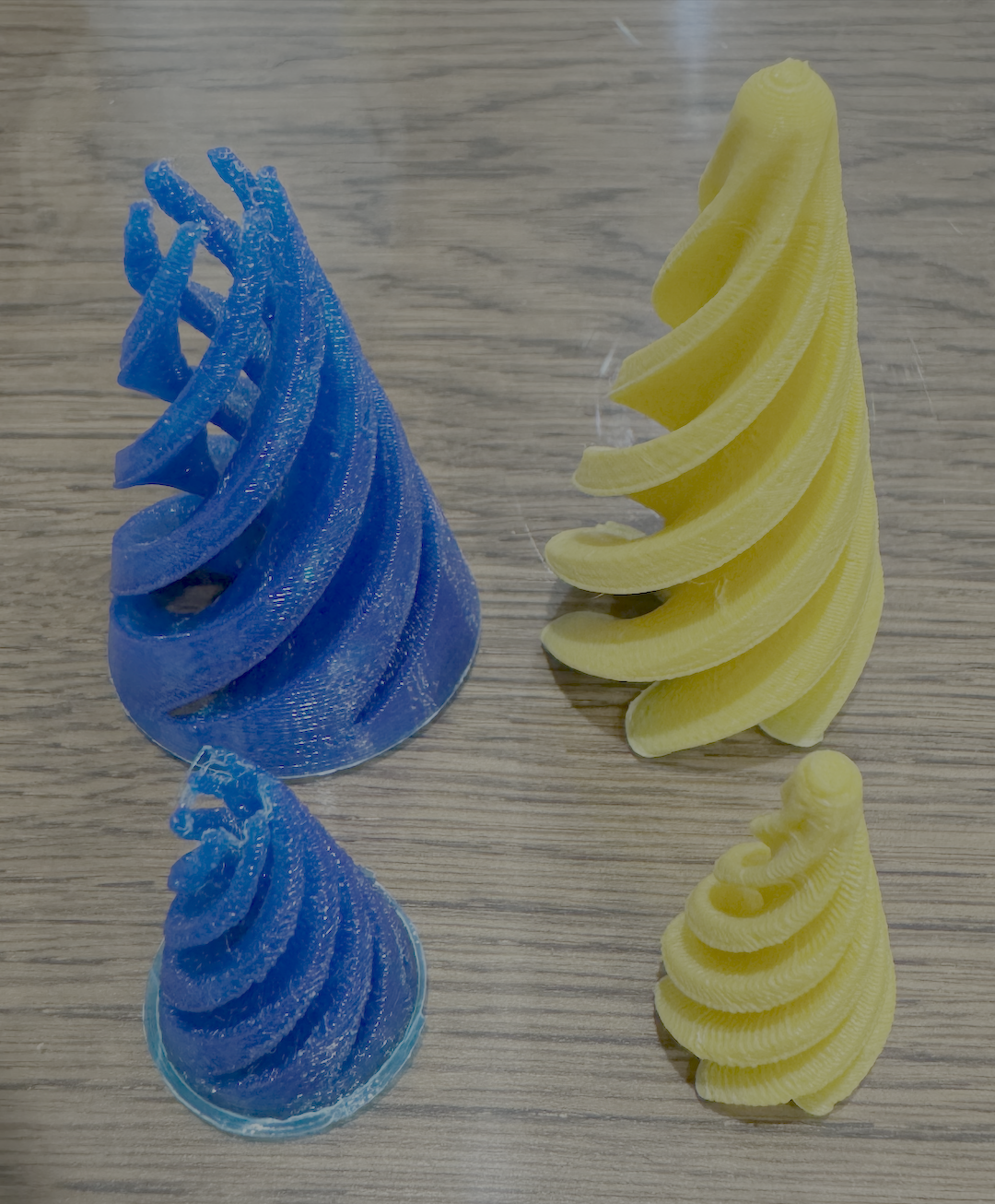 The two separate parts of the fidget toys